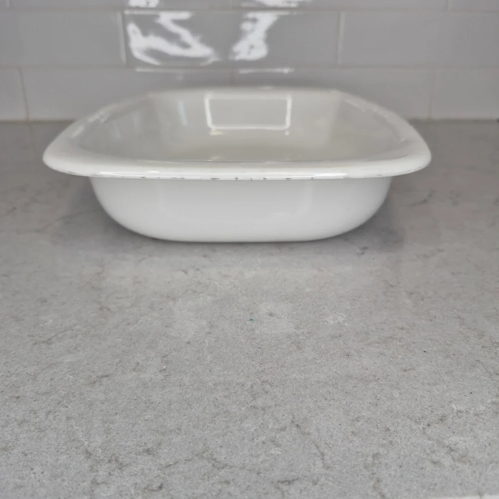 Corning Ware Roaster Pan Cornflower Blue P-21 White